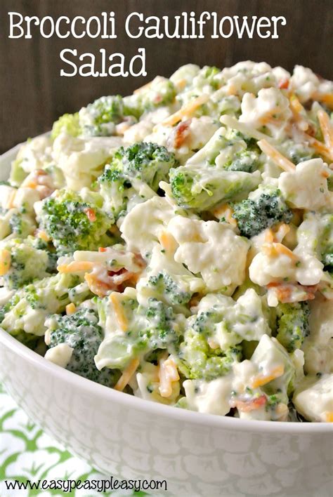 Broccoli And Cauliflower Salad Recipe