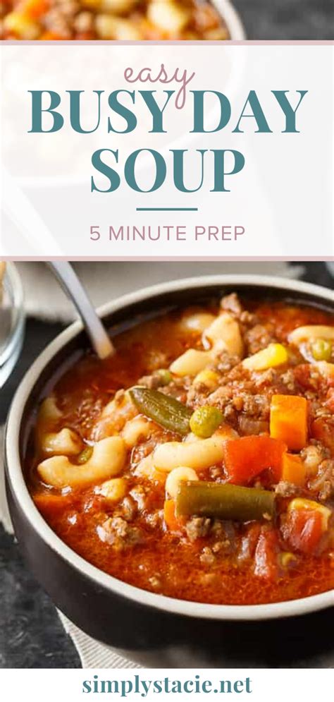 Busy Day Soup Recipe