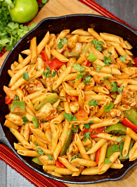 Chicken Fajita Pasta Recipe