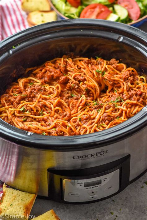 Crock Pot Spaghetti Recipe