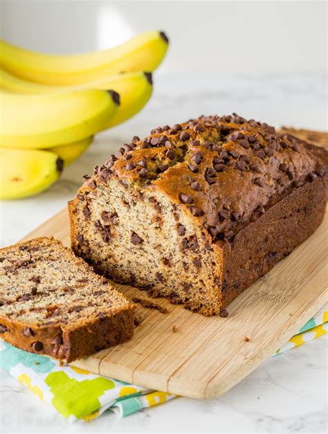 Easy Banana Bread With Chocolate Chips Recipe