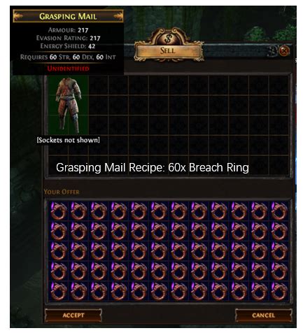 Grasping Mail Recipe