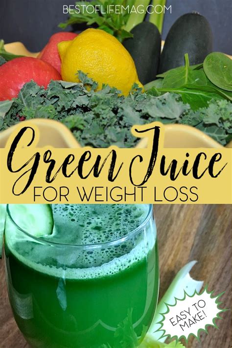 Green Juice Recipe For Weight Loss