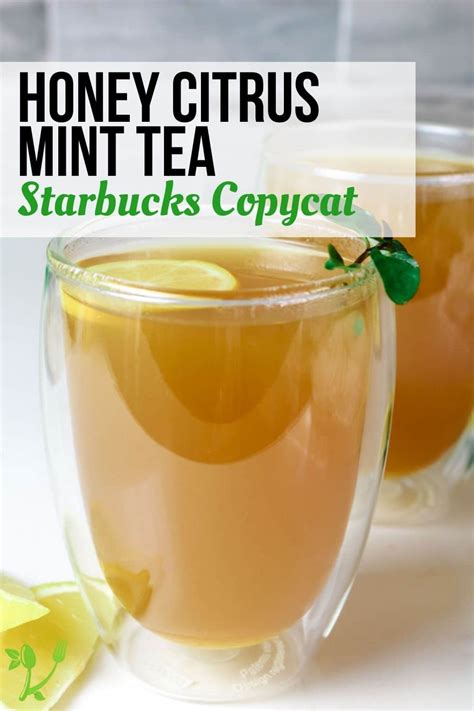 Honey Citrus Mint Tea Recipe