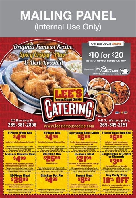 Lee's Famous Recipe Chicken Coupons