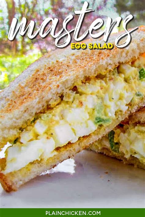 Masters Egg Salad Recipe