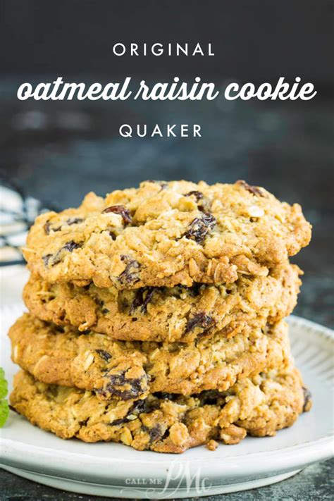 Quaker Oats Oatmeal Raisin Cookie Recipe