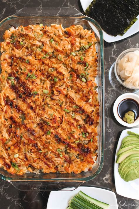 Salmon Sushi Bake Recipe