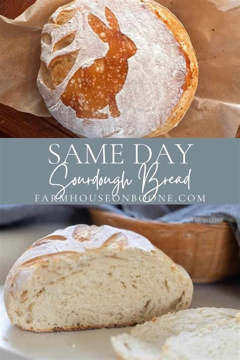 Same Day Sourdough Bread Recipe