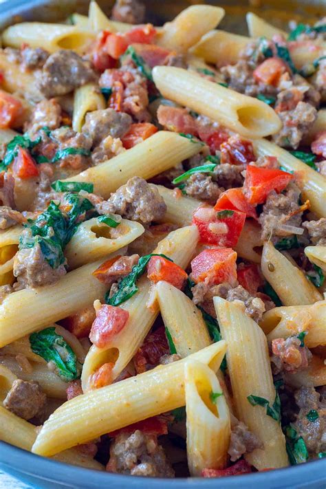 Sausage And Tomato Pasta Recipe