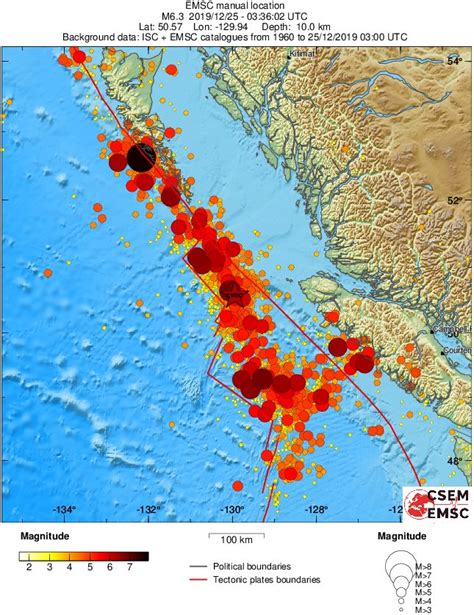 Sechelt-Centred Quake Jolts Vancouver Island