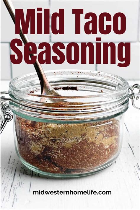 Taco Seasoning Recipe Mild